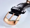 Heures folles de haute qualité 8880 ch cadran noir pour hommes de montre en cuir rose gold rythme en cuir de haute qualité Nouveau sport pas cher mones bases199a