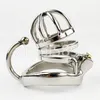 New Stainless Steel Male Chastity Belt With arc-shaped Cock Ring Testicular Separated Hook Sex Toys For Men Chastity Device