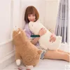 Dorimytrader Hot New Giant Soft Cartoon Alpaca Plush Pillow Big Stuffed Animal Sheep Toy Sleeping Pillow Lover Gift 28inch 70cm DY61581