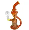 Nowy Classic Free Type Glass Bong Water Rury Propeller Perk Bong Platform Oil Obrotowy Cyclone Dabs Wax Tornado Monety Rurka wodna