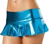 5 kolorów Damska Stylowa Low Waist Sexy Spódnica Ruffle Shiny Metallic Exotic Mini Spódnica Scena