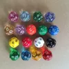 16 SAFPE D16 Dices polyédriques multicolores RPG DND TOUET TOUELLES DROITES POUR LES NOUVELLES DE PART