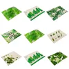 Wholesale-New Green Tropical Plants Leaves Insulation Placemats Place Pad Dining Table Mats For Home Hotel Decoration