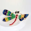 Hot Nieuwe Kleurrijke Emaille Dragonfly Broches voor Vrouwen Jurk Dier Broche Pins Vergulde Hoge Kwaliteit Legering Pin Jewelry Groothandel