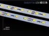 100ピースレッドグリーンピンクスーパーブライトハードリジッドバーライトDC12V 100センチ72 LED SMD 5630 5730 4500Kアルミ合金LEDストリップライトキャビネット