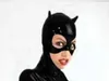 Gótico Preto Catwoman Máscara De Olhos Abertos Boca Adulto Mulheres Chapéu Com Orelhas de Halloween Fancy Dress Acessório