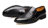 2020 Sommar senaste brudgummen klänning skor Mäns svarta andningsbara ihåliga läderskor för mäns lägenheter läder sandaler ax223
