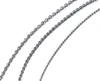 Partihandel 20st Silver Färg Mode Rostfritt Stål Tunt 2mm / 3mm Stark Oval Link Kedja Halsband 18 '' / 20''for Kvinnor Tjej Smycken