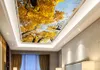 3D Tavan Özel 3D duvar duvar kağıdı Rüya Bulutları Orkide Güvercinler Tavan Po Duvar Kağıtları Oturma Odası için 3D Tavan Duvar Kaplaması5362778