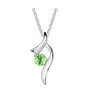 Brand new Austrian crystal necklace floating pendant female alloy ornaments WFN090 (with chain) mix order 20 pieces a lot