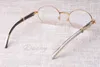 2019 new retro round eyeglasses 7550178 mixed horn glasses männer und frauen brillengestell brillen größe: 55-22-135mm
