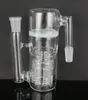 물 담뱃대 8x 암 ashcatcher jade honeycomb percolator ashcather 18 / 14mm 공동 봉 애쉬 커브