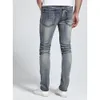 Commercio all'ingrosso- 2017 uomini jeans design biker jeans skinny strech jeans casual per uomo di buona qualità H1703