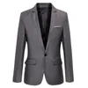 Partihandel - Mens Coat Bröllopsklänning Suitjacka Jaqueta Slim Fit Fashion Blazer för manliga bomullsmän Blazers kostym Homme
