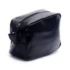 PU Faux Leather Groom Bags Men's Shaving Travel Toiltery Case Father's Day Makeup Bag DOM137