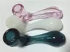 Labs Glass Hand Tubo Oil Burner Tabaco Spoon Pipe de alta qualidade