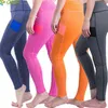 Leggings in colore a contrasto Pantaloni da yoga per fitness da donna Leggings con inserto a blocchi di colore Leggings patchwork grigio melange a vita alta Skinny