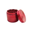 4 parts 55mm Smooth and Durable Aluminum Alloy Metal Herbal Tobacco Cigarette Grinder Smoke Cigar Crusher