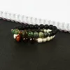 새로운 디자인 여름 팔찌 전체 10pcs 로트 8mm 매트마다 아프리카 청록색 구슬 Bracelets334r