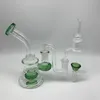 6 pouces verre bangs plates-formes pétrolières avec quartz gratuit thermique P Banger bols en verre à ongles drop down capiteux bécher dab rigs conduites d'eau