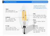 E14 E12 LED Light 110V / 220 V 4W Żarówka świeca Lampa Świeca Retro Edison Szklana Kryształowe Żyrandole