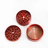 Herb Grinder 50MM CNC 4 Parts Smoking Zinc Alloy Metal Tobacco 6 Colors Spice Pollen Mini Hand Muller Crusher