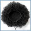 140g安い4c Afro Kinky Curls Ponytailer Cabeloヒューマノ天然クリップ