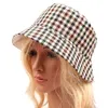 Wholesale- Women Sun Screen Bucket Hat Summer Bohemian Style Printing Travel Cap