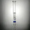 bong glass water pipe straight rube bong with comb perc 17'' straight glass bong with showerhead borosilicate Glass straight waterpipe