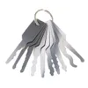Nieuwe modelauto-jigglers (probeer sleutels voor auto's) met tas. Locksmith Tool Lock Pick Set Deur Lock Opener Padslock Tool Bump Key Cross Pick