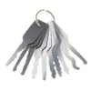 10pcs Car Jipplers Dupla lados Pick Jigglers Auto Jigglers Locks Locksmiths Ferramentas 9443228