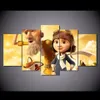 Modular Wall Paintings 5Pcs Cartoon The Little Prince Poster Good Quality Oil Canvas Pictures For Living Room(No Frame)