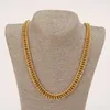 14k guldfinish Tung 10mm Miami Cuban Link Chain Necklace Armband Olika Sete 325R