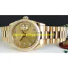 store361 new arrive watches Men's 36mm 18kt GOLD PRESIDENT Black Index