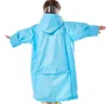 Kids Raincoat EVA Tastless Raincoats Practical Schoolbag Children Rain Coat295c6611979