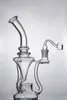 Gloednieuwe Shisha Glass Bongs Hookahs met Tornado en Cycloon Recycler PERC Glas Waterleidingen 18 mm Joint