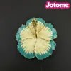 50pcs/lot Gold Tone Hawaiian Hibiscus Rosa-sinensis Flower Brooches For Women Enamel Rhinestone Crystal Flower Pin Brooch