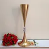 70cm Hög ny! Guldbröllopsbord Blomstativ / Flower Vase för bröllopsbordet Centerpieces