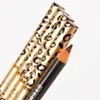 New Leopard Women Eyebrow Waterproof Black Brown Pencil With Brush Make Up Eyeliner 5 colors for choose 5pcs/lot