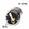 Freeshipping 5pcs Spina audio Hifi Connettore Ottone placcato oro 24k P-079E Schuko Eu plugs adattatore di estensione