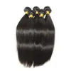 Mink brasilianska rakt mänskliga jungfruliga hårväv 100g / pc 3pcs / mycket dubbla wefts naturliga svarta färger mänskliga remy hårförlängningar