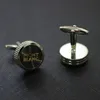 Boutons de manchette ronds pour hommes, accessoire de vêtements de haute qualité, 2 pièces, un lot 2243950