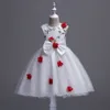 bloem jurken meisjes bruiloft prinses jurk baby meisjes mouwloze jurken kinderkleding voor meisjes 2017 kinderkleding
