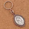 12Colors Virgin and Child Mary Cudowny Kluczowy pierścień 2-calowy Medal Podróżnicy / Kierowcy Keychain K1744 12 sztuk / partia Ochrona podróży