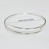Verkauf einfacher 5065mm verschiedene größe expandable draht armreif armband für perlen diy einstellbare armbänder armreif 100 teile lot usa usa