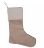Yüksek Kalite Noel çorap Hediyeleri Noel Partisi Ağacı Dekorasyon için Çanta Çuval bezi Pamuk Çizgili Şeker Çorap