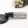 Leopard Mini Refillable Atomizer Aluminum Pump Glass Empty Spray Bottle Tube For Perfume Essential Oil With metal Sprayer