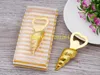 50pcs/lot Fast Shipping Gold Conch Bottle opener Beer Bottle Opener For Party Wedding favors gift Beach series