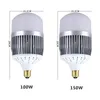 LED-aluminium gloeilampen (mix verpakking) 150W 100W 80W AC85-265V PF0.9 50W-36W-18W E27 E40 B22 Globe-lampen rechtstreeks van Shenzhen China Factory