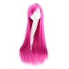 Parrucche in fibra WoodFestival da 80 cm per donna bionda nera rosa blu giallo blu scuro parrucca lunga diritta cosplay capelli sintetici2844384